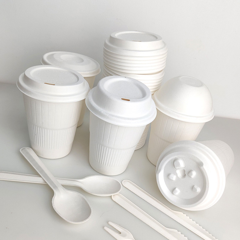 Couvercle Plastic Free Dome Biogradeable Cup Lid Best Quality Disposable Eco Friendly Lids